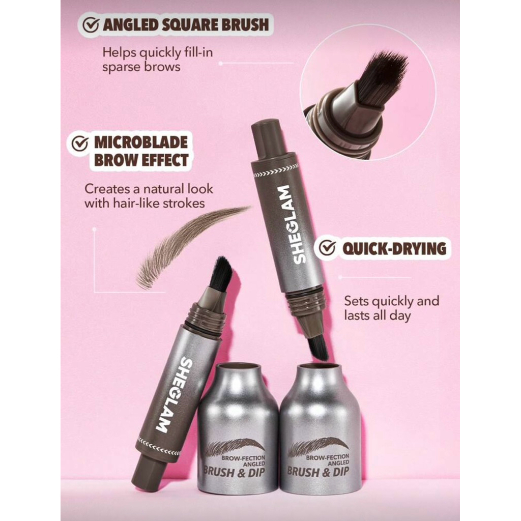 เจลเขียนคิ้ว SHEGLAM เจลพร้อมแปรงเขียนคิ้ว ติดทน เขียนคิ้ว ใช้งานสะดวก ของแท้100% - รูปที่ 4