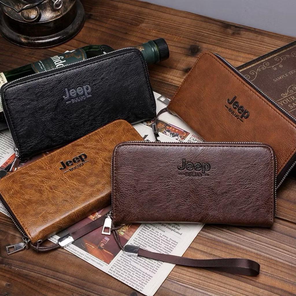 Jeep (ถือ) กระเป๋าสตางค์ผู้ชาย กระเป๋าตัง วัสดุเกรดดี ใส่บัตรได้เยอะ ใส่เงินได้เยอะ