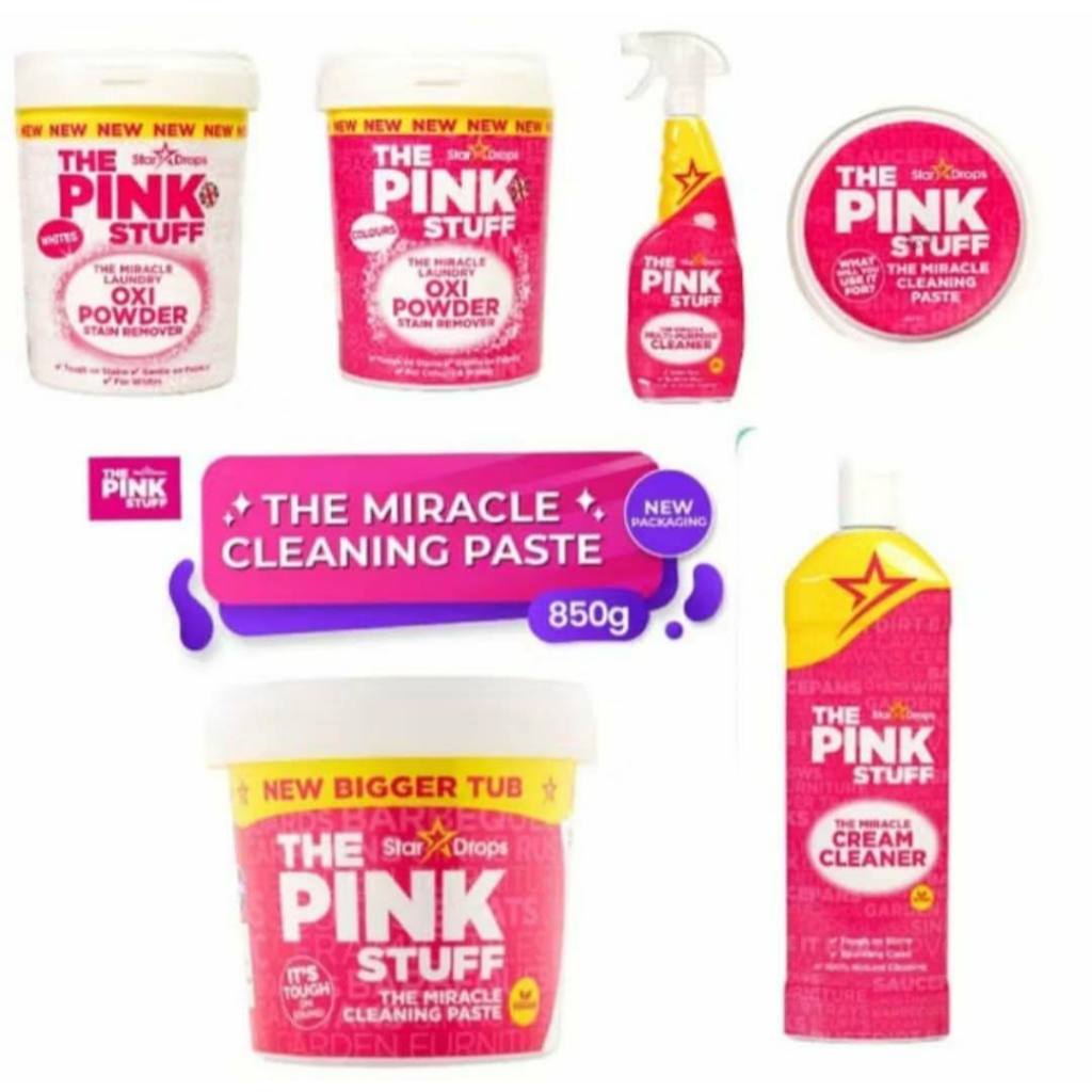 The Pink Stuff ครีมอเนกประสงค์ ทำความสะอาดอเนกประสงค์ กลิ่นหอม ขัดหัวก๊อกวาว ขจัดคราบหนัก