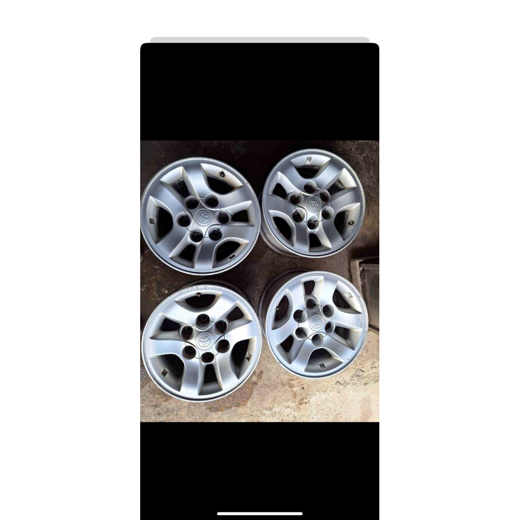 ล้อแม็กซ์ Toyota Tiger ขอบ15 6รู139 ราคาต่อวง ซื้อแยกวงได้