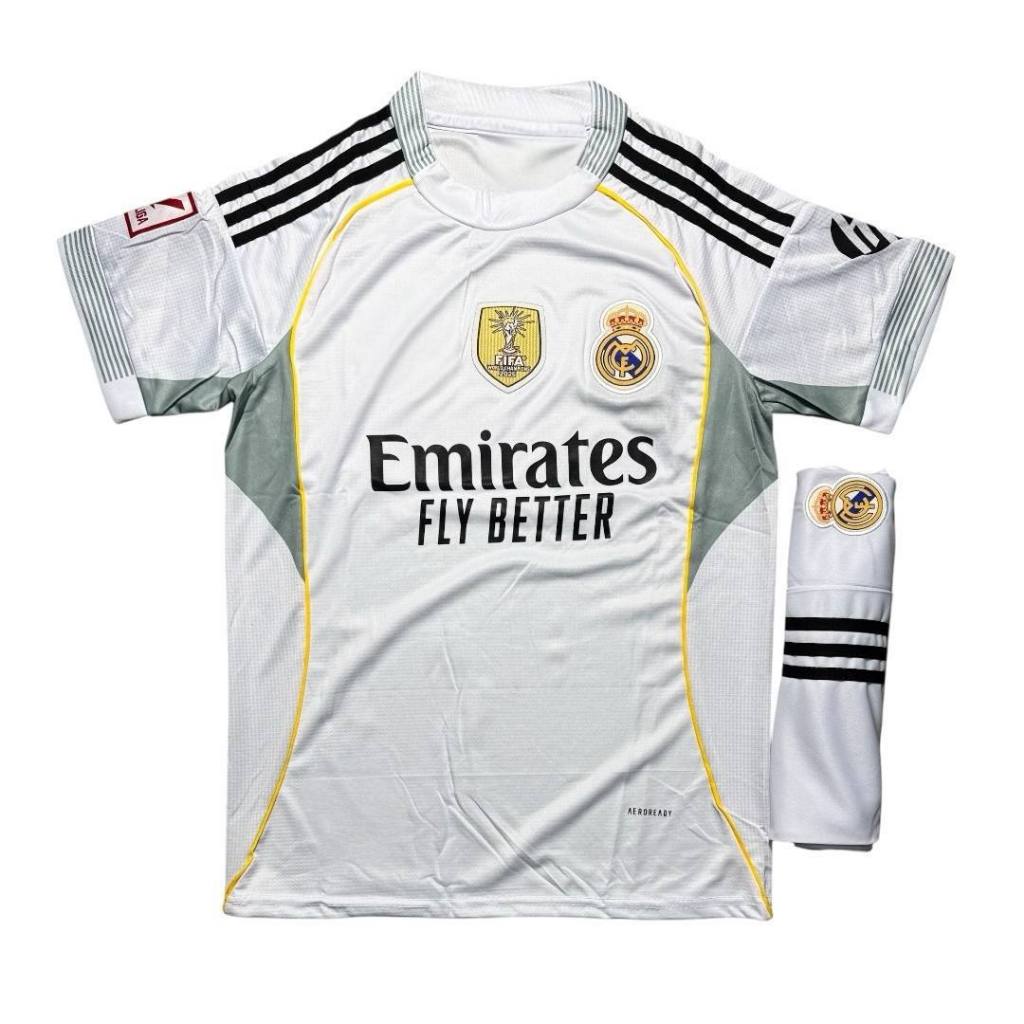 เสื้อฟุตบอล ทีมReal เสื้อพร้อมกางเกงชุดกีฬาหรือผ้าดีใส่สบาย2025/2026 ราคา ถูกที่สุด ดีลบีเคเค