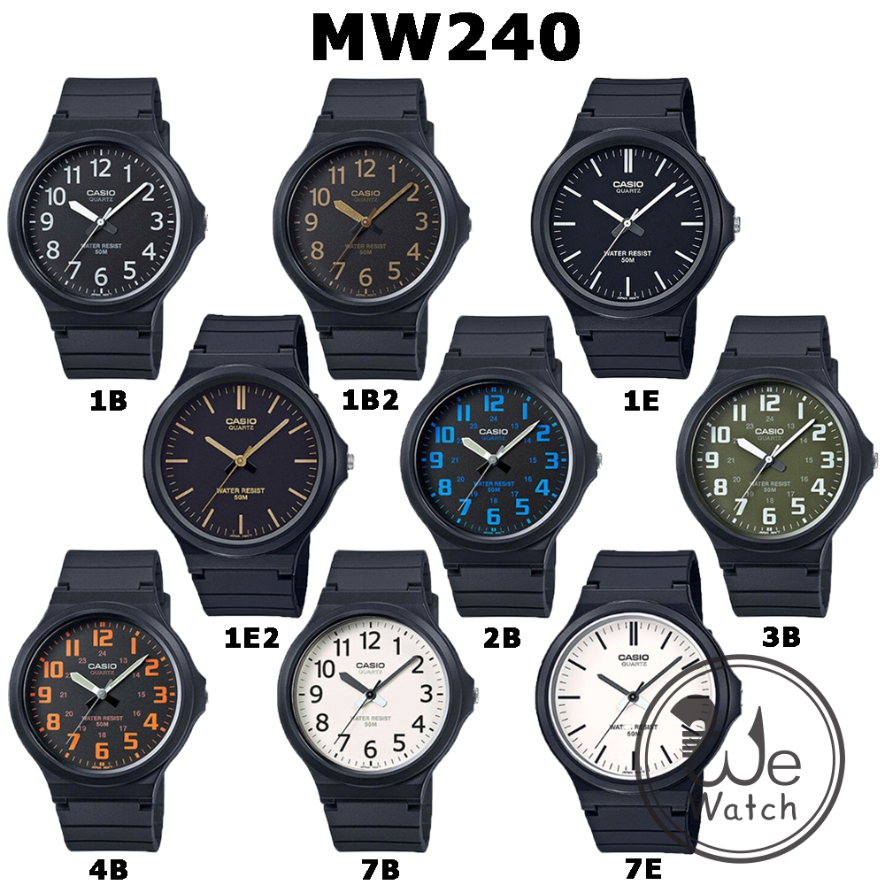 !!ประกัน1ปีและกล่อง CMG!! CASIO รุ่น MW-240 นาฬิกาข้อมือผู้ชาย ขนาดหน้าปัด 43 มม. ขนาดใหญ่ MW240
