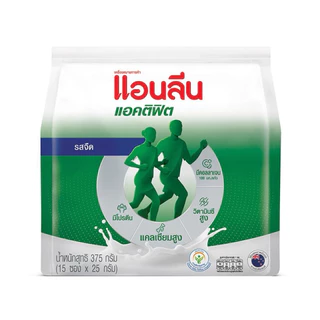 Anlene ไม่แอนลีน แอคติฟิต 3 นมผงพร่องมันเนย รสจืด ชนิดซอง(15x25กรัม) 375 กรัม แพ็ค1 ซอง