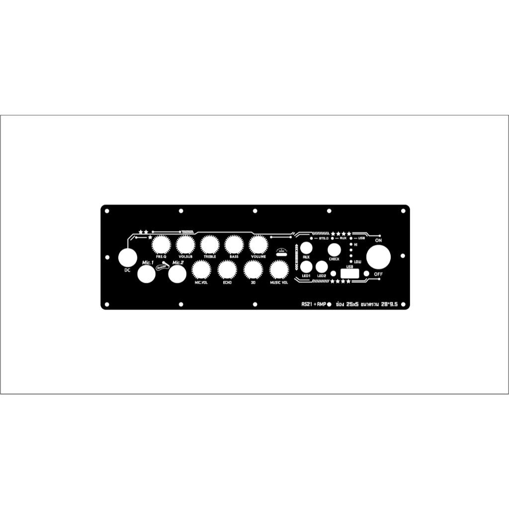เพลท AS-21 และ AS-21+AMP ขนาดช่อง 25x5