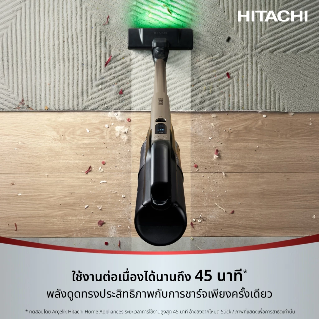 Hitachi ฮิตาชิ เครื่องดูดฝุ่นชนิดไร้สาย 550 วัตต์ 1.95 กก รุ่น PV-XH4PCGCTH / Wet & Dry 550 วัตต์ PV-XHW4PCGCTH thumbnail 8