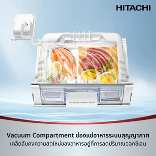 Hitachi ฮิตาชิ ตู้เย็นมัลติดอร์ 20.1 คิว 569 ลิตร French Bottom Freezer รุ่น R-WB640VF