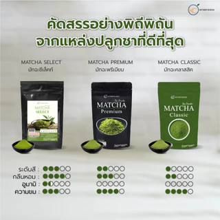 ผงมัทฉะ เกรดพรีเมี่ยม Select 100 กรัม | Premium Grade Matcha Powder