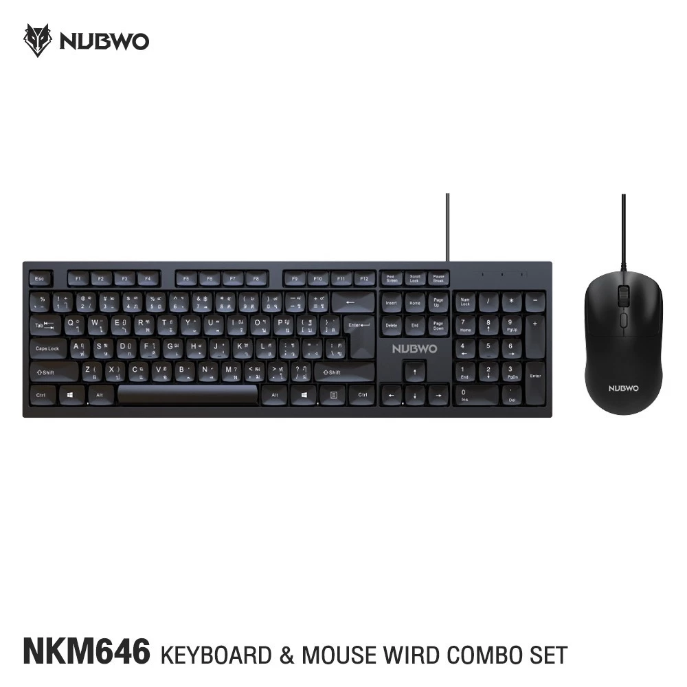 ชุดคีย์บอร์ดและเมาส์ Nubwo NKM-628 / NKM-637 / NKM-646 thumbnail 6