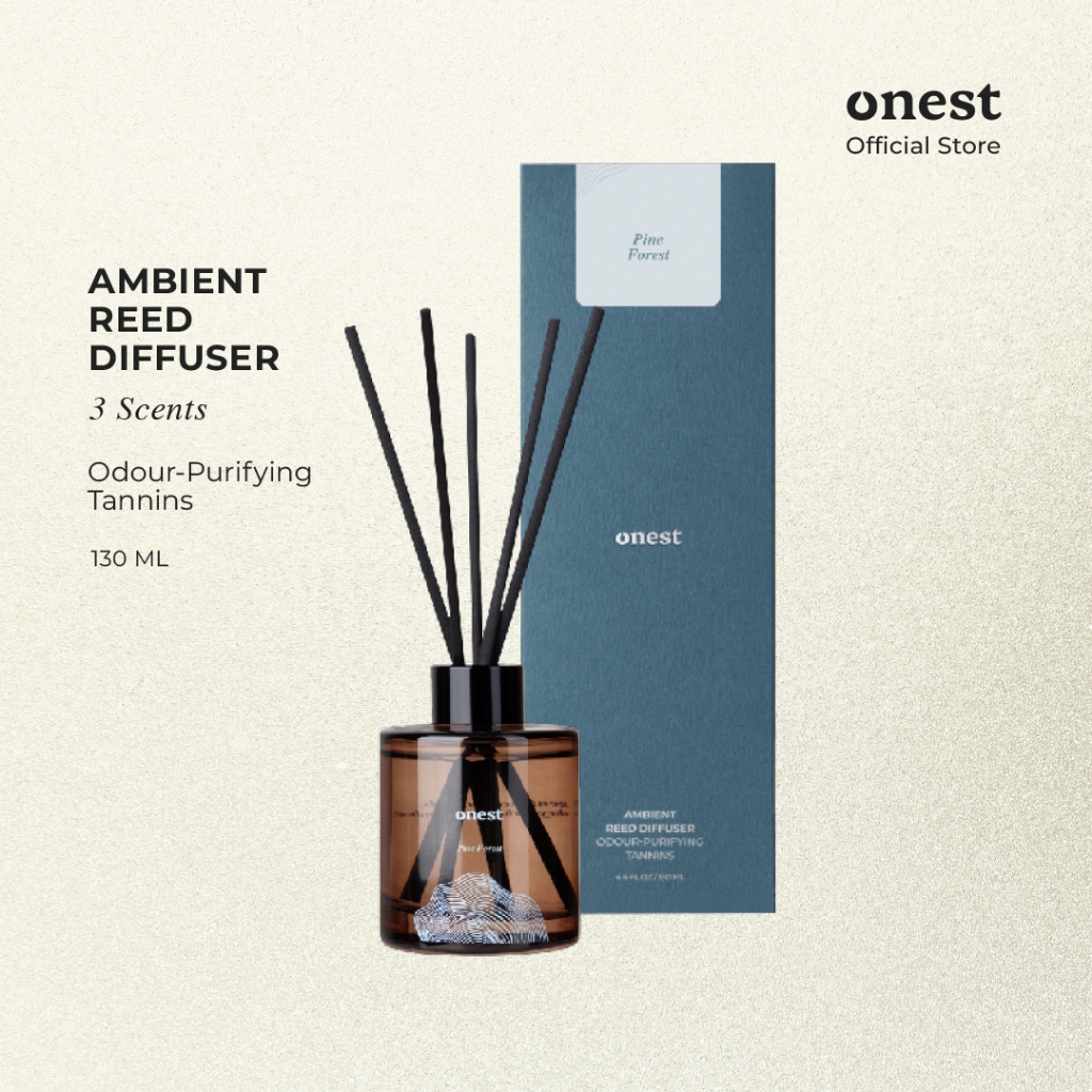 ONEST Ambient Reed Diffuser ก้านไม้หอมกระจายกลิ่น ปรับอากาศ กลิ่นธรรมชาติ 130 ML