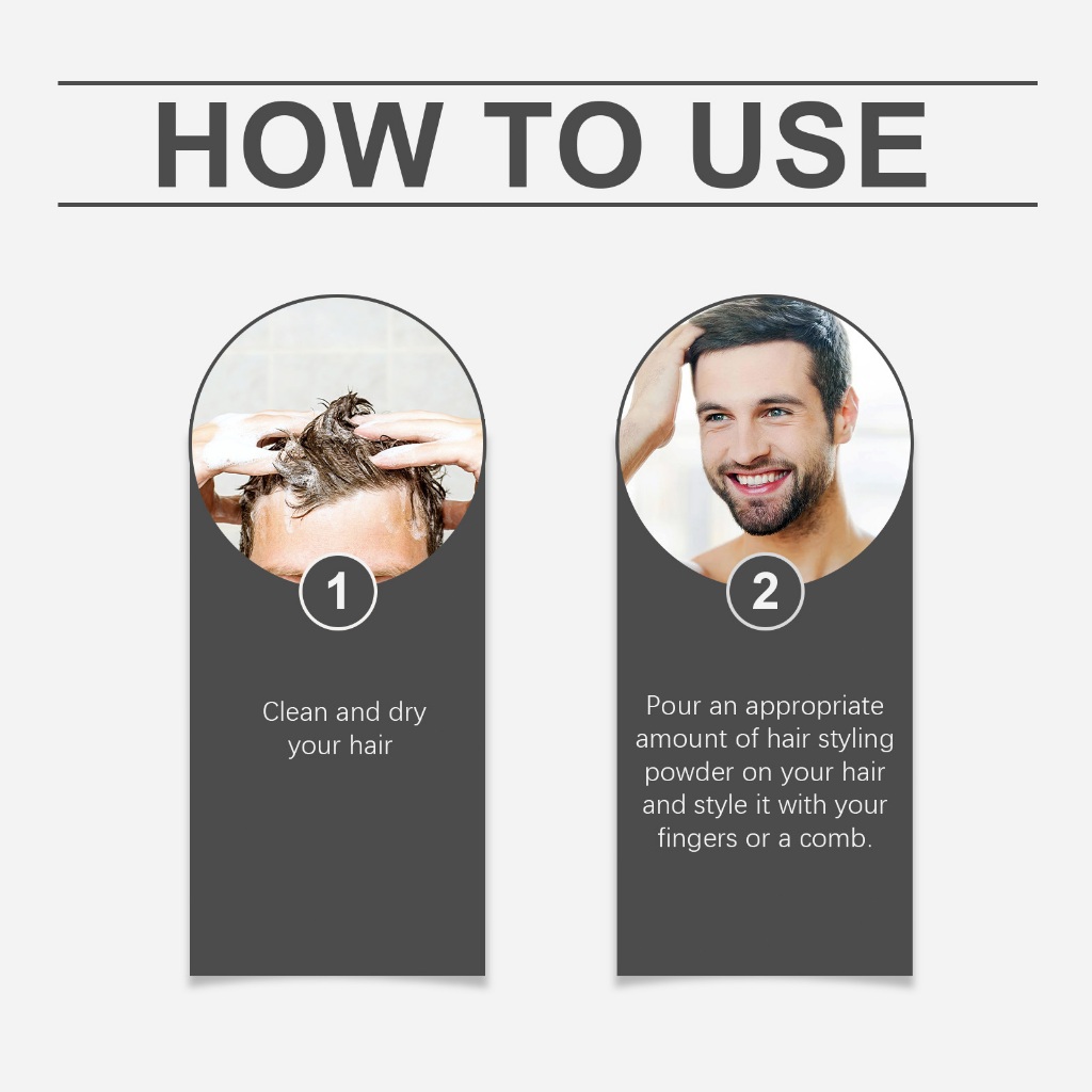 East Moon ผงจัดแต่งทรงผม 23g เพิ่มโวลุ่ม ควบคุมความมัน ผงเพิ่มโวลลุ่ม แป้งแมตต์ สำหรับจัดเเต่งทรงผม - รูปที่ 6