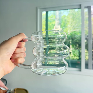แก้วคาเฟ่ แก้วมัจฉะ แก้วกาแฟ แก้วติดแกรม สไตล์ใหม่ มินิมอล ใส่ร้อนและเย็นได้ พร้อมส่ง