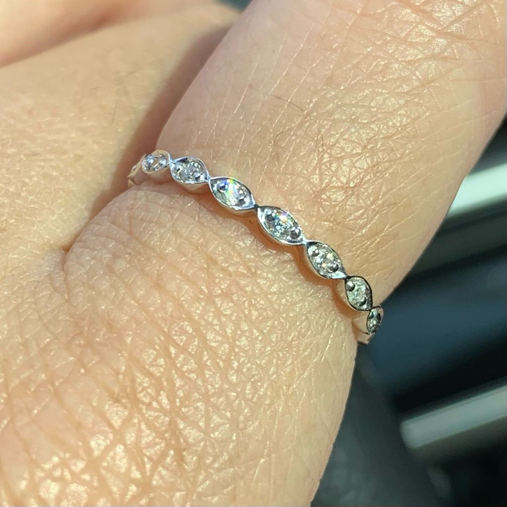 Diamond Delights ⊹ แหวนเพชรรอบวง lab grown ดีไซน์น่ารัก Lab Grown Diamond Eternity Ring