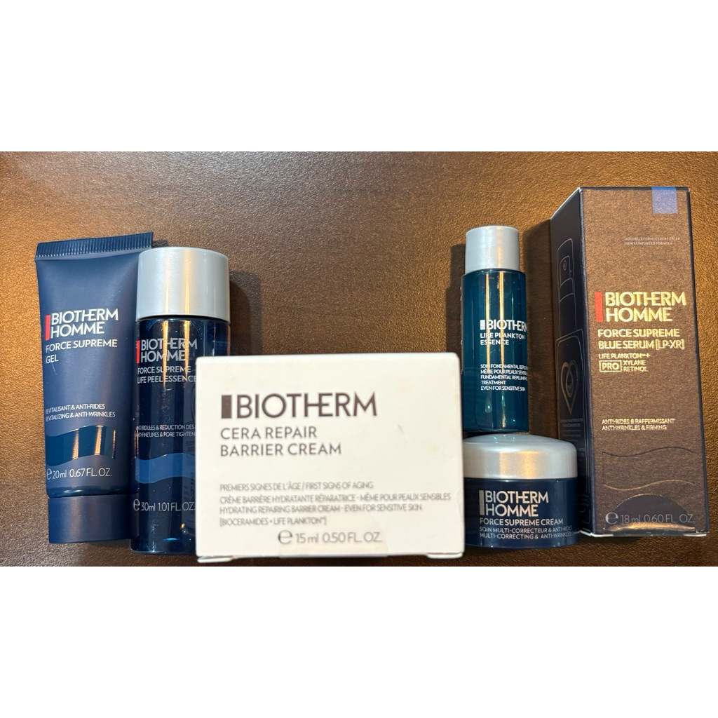Biotherm Force Supreme Gift Set Blue Serum, Life Peel Essence, Gel, Creme สินค้าจากคิงเพาเวอร์
