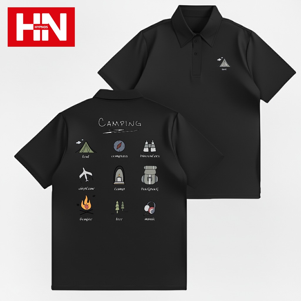 HYPNOS Polo Shirt H 9001-CP Collectionผ้าหนาทรงสวย ใส่ได้ทั้งชายหญิง ทรงหลวมสบาย รีดง่าย เสื้อยืดโปโลสีพื้น