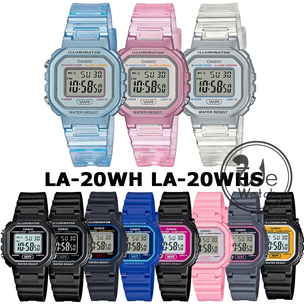 !!ประกัน1ปีและกล่อง CMG!! CASIO รุ่น LA-20WH LA-20WHS นาฬิกาขนาดเล็ก DIGITAL เหมาะกับผู้หญิงและเด็ก LA20WH LA20