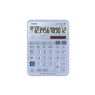 เครื่องคิดเลขคาสิโอ แบบตั้งโต๊ะ รุ่น DJ-120D Plus Steps Check หน้าจอ 12 หลัก