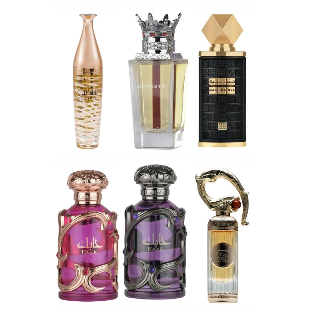 Lattafa Sehr, Habik, Mashrabya, Dynasty, Sondos 2ml 5ml 10ml