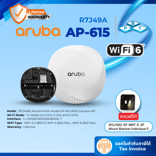 (R7J49A) Access Point “Aruba” AP-615 อุปกรณ์กระจายสัญญาณไร้สาย