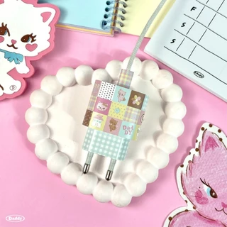 DADDY | Purrkats Charger Sticker Type - C ( 20 W ) สติกเกอร์แปะหัวชาร์จ สุดน่ารัก