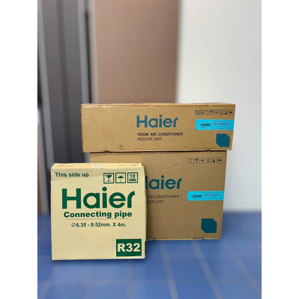 มือหนึ่ง❗ แอร์ HAIER 12300 BTU รุ่น HSU-12VQAC03T(C)