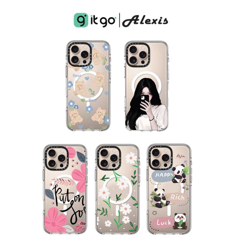 เคส Alexis Transparent Magnetic น่ารักสดใส เฉพาะ IP-16e/IP-17e เท่านั้น!!!