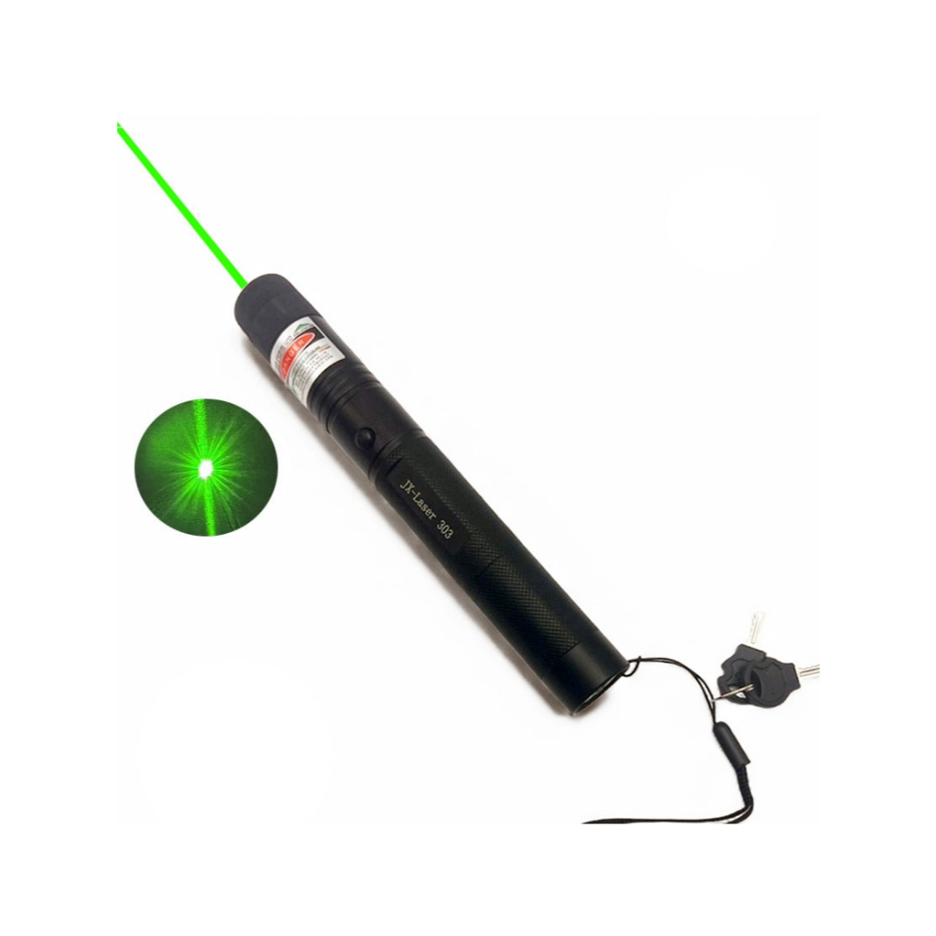 Laser Pointer JX 303 ไฟสีเขียว พร้อมชุดชาร์จสุดคุ้ม รหัส IPU-768