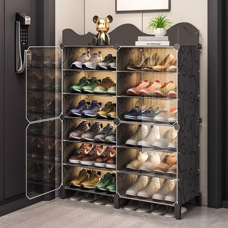 Ubear ตู้รองเท้า ชั้นวางรองเท้า ชั้นอเนกประสงค์ กันฝุ่นและกันน้ำ โครงสร้างเหล็ก