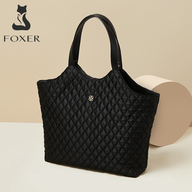 FOXE กระเป๋าสะพายไหล่ผู้หญิง สไตล์สบายๆ มีความจุใหญ่ ดีไซน์โมเดิร์นและเรียบง่าย