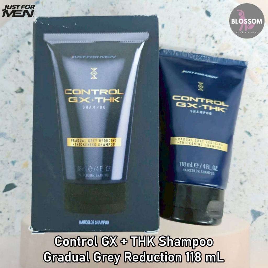 Just for Men - Control GX + THK Shampoo Gradual Grey Reduction 118 mL แชมพูสำหรับผู้ชาย