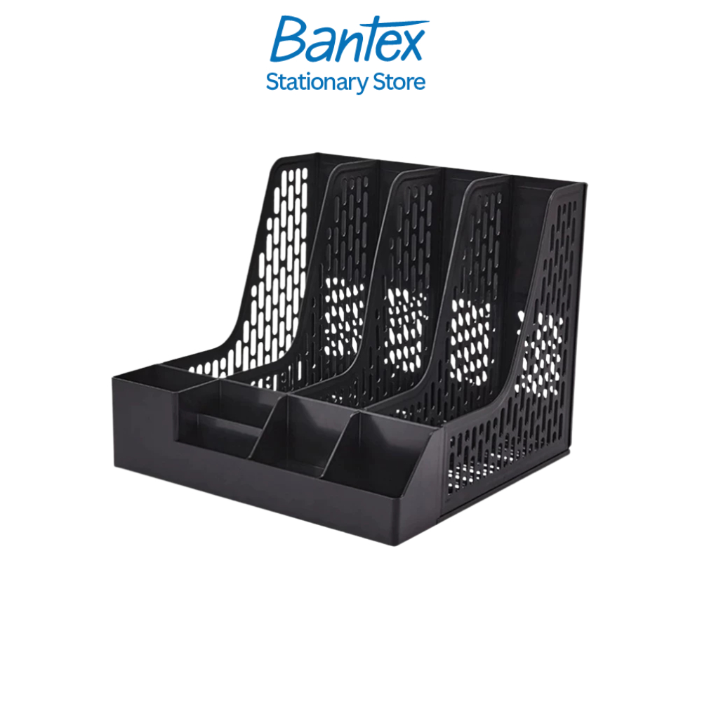 Bantex กล่องใส่เอกสารตั้งโต๊ะ แฟ้มตั้งโต๊ะเก็บเอกสาร A4 มีช่องด้านหน้า File Organizer