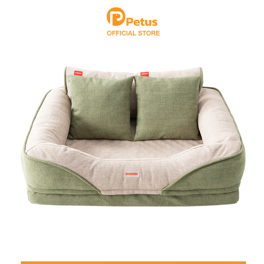 Petus โซฟาสัตว์เลี้ยง ที่นอนสัตว์เลี้ยง Pet sofa ถอดซักได้  คืนรูปดี ไม่ยุบง่าย ทำความสะอาดสะดวก นุ่มสบาย