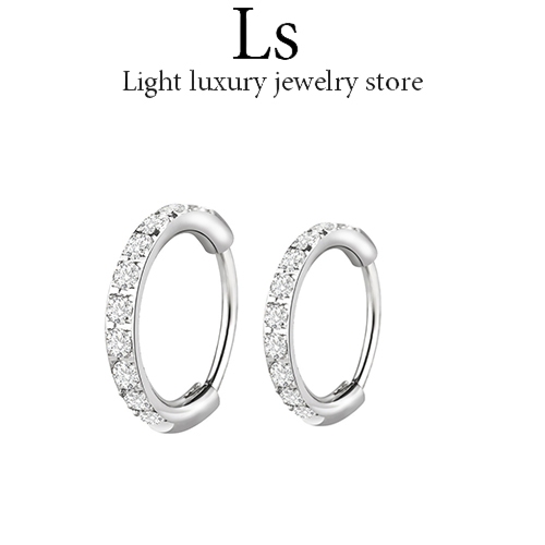 LS jewelry ✨ต่างหูเงิน ต่างหูเพชรเกลียว ต่างหูแฟชั่นผู้หญิง ของขวัญสำหรับคนรัก