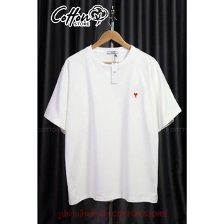 เสื้อยืด Ami-A งานปัก อก38"-56" XS-3XL พร้อมส่งจากไทย Cotton 100% ไม่ใช่ผ้ามัน ผ้าหนาใส่สวย