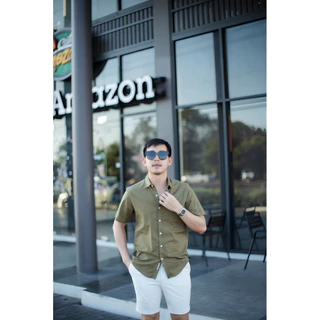 เสื้อเชิ้ตผู้ชาย SMART FIT OXFORD SHIRT เสื้อเชิ้ตผู้ชายใส่เที่ยว ใส่ทำงาน (20สี S-2XL) [สั้นคอปก]
