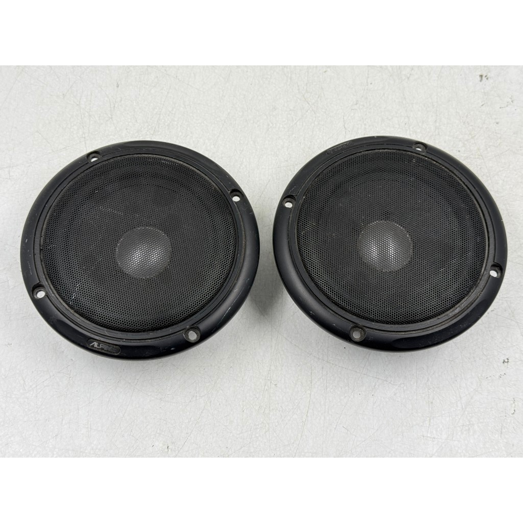 BH161 ดอกลำโพงญี่ปุ่นมือสอง 1 คู่ ALPINE 6059 40-80W 4 โอห์ม Woofer 4.5 นิ้ว มีตะแกรงหน้า เปลี่ยนขอบ