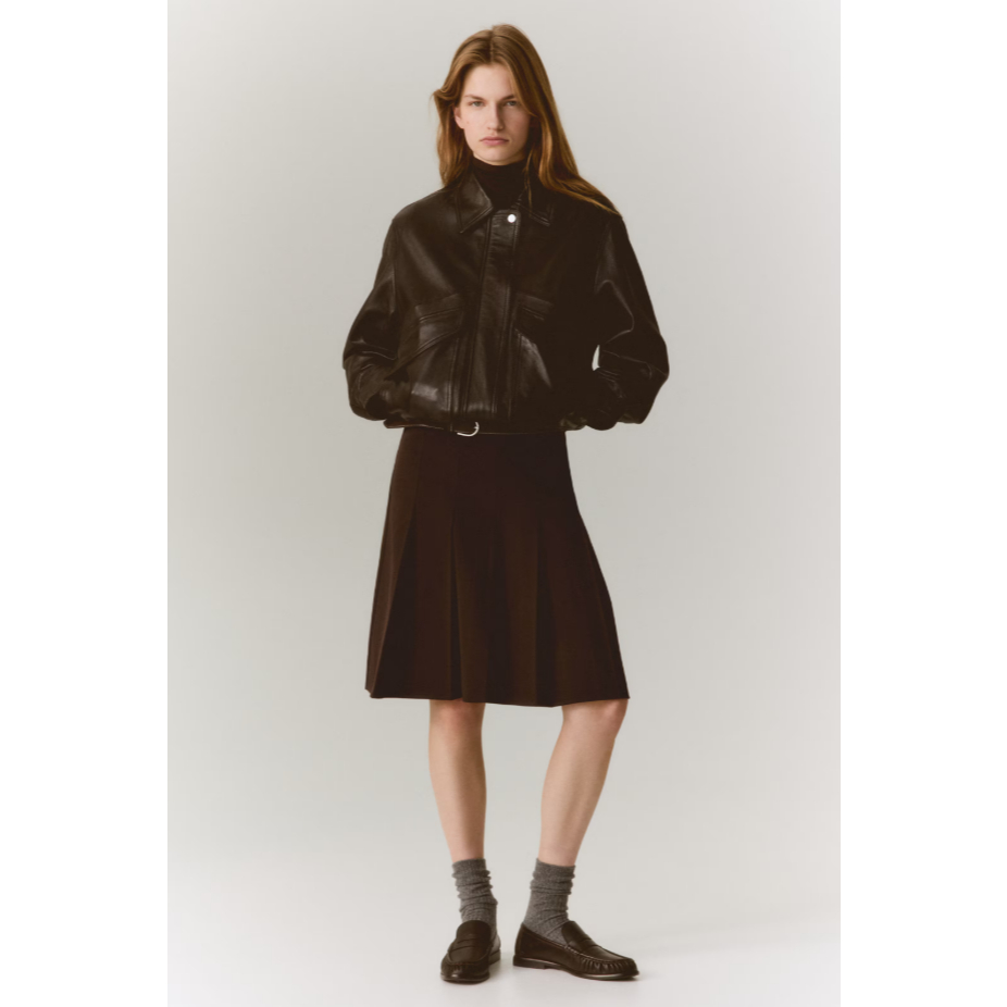 H&M(เอชแอนด์เอ็ม) กระโปรงมีเข็มขัดรัดเอว Women Belted skirt 1322788_1