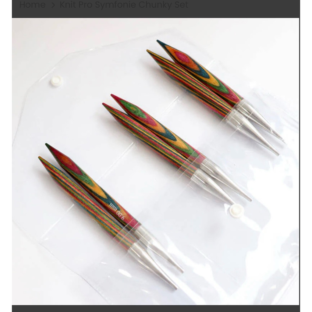KNITPRO SYMFONIE CHUNKY INTERCHANGEABLE CIRCULAR NEEDLE SET