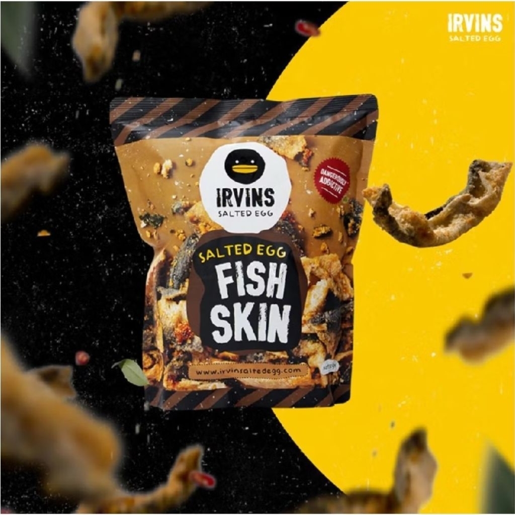 IRVINS Fish Skin Salted Egg เออร์วินส์ หนังปลาไข่เค็ม 50-210g [VC]