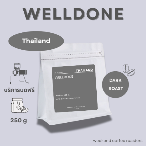 เมล็ดกาแฟ WELLDONE (Thailand)250g