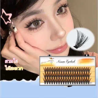 ขนตาปลอม ขนตาต่อ ต่อขนตาปลอม คลัสเตอร์ต่อขนตา แบบนุ่ ขนตา 30D 11-14mm แต่ละช่อ ชุดขนตาปลอม 40 ช่อ