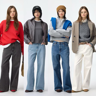 ‼️ร้านนี้ถูกที่สุด‼️กางเกงยีนส์ GU Baggy ด้วยดีไซน์ที่เน้นพื…