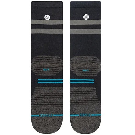 ถุงเท้าวิ่ง STANCE RUNNING SOCKS รุ่น FRANCHISE ULTRA LIGHT CREW PACK 3 สีดำ แบบแพ็ค 3 คู่ ถุงเท้าข้อยาว — صورة 3