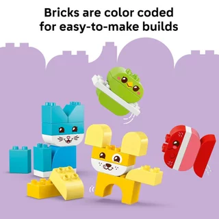 LEGO DUPLO My First 10477 3 in 1 Creative Cute Pets (24pcs.), Building Blocks, Kids Toy