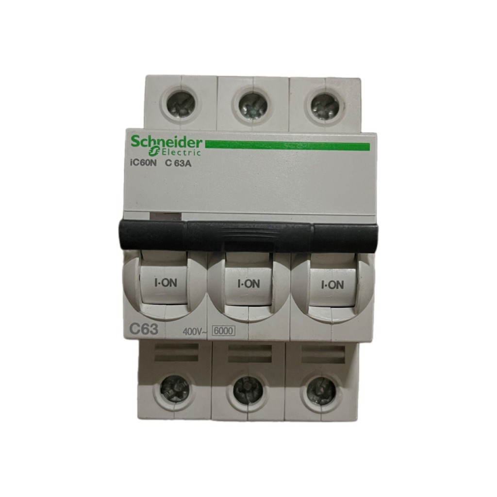 MCB Circuit Breaker Schneider iC60N, 3P, C63A