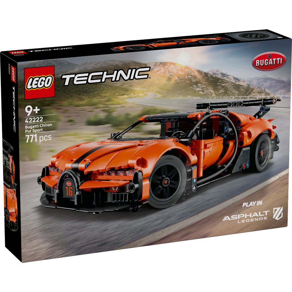 LEGO Technic ‏42222 بوغاتي شيرون Pur Sport ‏(771 قطعة) — صورة 3
