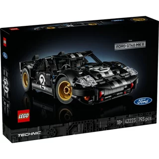 LEGO Technic 42223 1966 Ford GT40 MKII Race Car (793pcs.), Building Blocks, Kids Toy