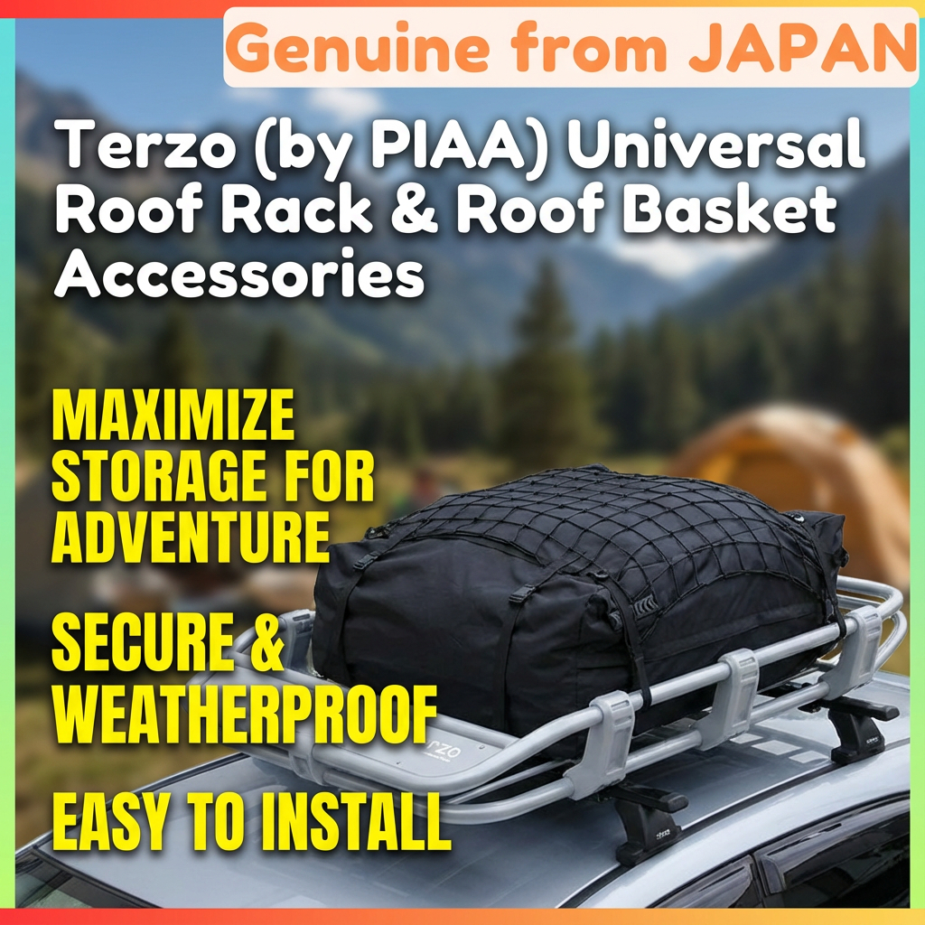 Terzo (by PIAA) Roof Rack Met and Waterproof Cover Universal Roof Rack & Roof Basket Accessories