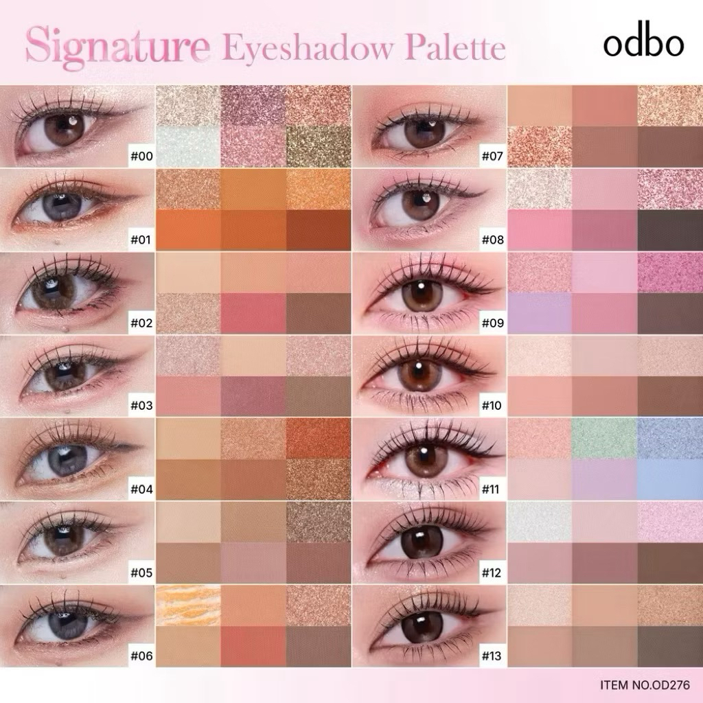 ODBO SIGNATURE EYESHADOW PALETTE - OD276 - รูปที่ 7