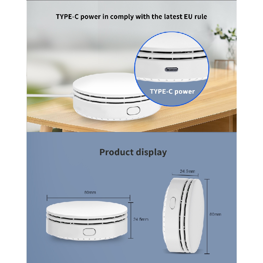 Tuya WiFi Smart Air quality Monitor E04CP-W10T เซ็นเซอร์วัดคาร์บอนไดออกไซด์ CO2 ค่า PM2.5 อุณหภูมิและความชื้น - รูปที่ 3