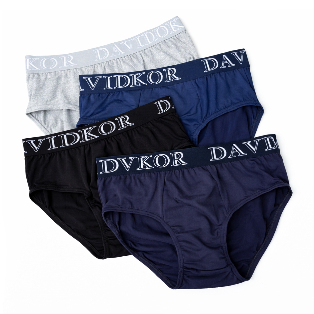 กางเกงในผู้ชาย แพ็ค 5 ตัว ทรงสามเหลี่ยม ผ้านิ่ม เอวยางพิมพ์ลายอักษร ระบายอากาศดี ไม่อับชื้น ใส่สบาย#A55,#A66